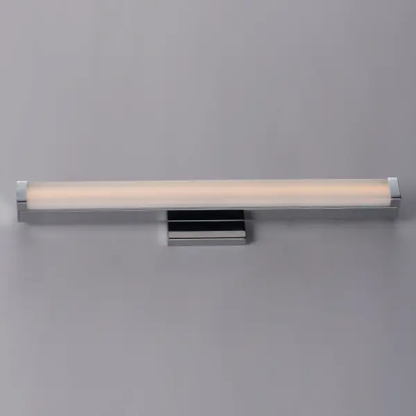 This minimalistic contemporary approach to LED vanity lighting will be the standard for both residential and commercial applications. The light engine features a high quality dimmable driver with multi volt input and high color rendering LEDs for the ultimate vanity lighting. Collection: Spec Finish: Polished Chrome Width: 24.00" Height: 1.75" Weight: 2.04 lb Extension from Wall: 2.25" Wire: 8" Canopy: 4.75"x4.75" Bulbs Included Number of Bulbs: 1 Maximum Wattage: 16.00 W Bulb Type: PCB Bulb Base: PCB Integrated Light Source: LED Light Output: 1250.00 lm Color Temperature: 3000 K CRI: 90 Rated Average Life: 50000 Voltage: 120.00 V Material: Aluminum, Acrylic Safety Listing: cETLus Safety Rating: Damp ADA Title 24 LED Manufacturer Warranty: 5 Spec Sheet Instructions Parts Diagram - alternate view