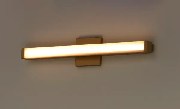 Spec LED Bath Vanity in Gold - Image 4