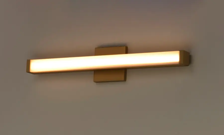 Spec LED Bath Vanity in Gold - Image 4
