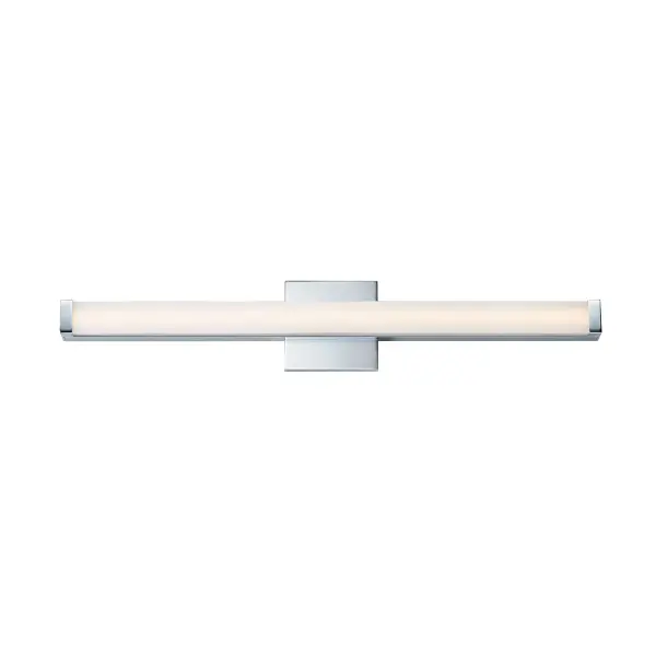 This minimalistic contemporary approach to LED vanity lighting will be the standard for both residential and commercial applications. The light engine features a high quality dimmable driver with multi volt input and high color rendering LEDs for the ultimate vanity lighting.
