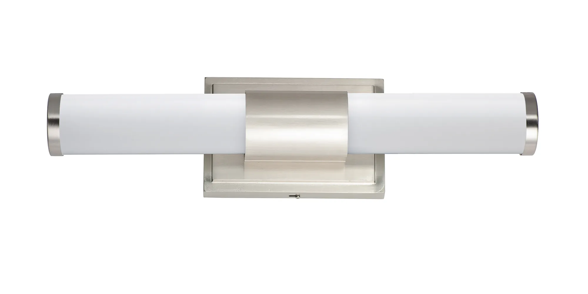 Optic LED Bath Vanity in Satin Nickel