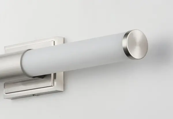 Optic LED Bath Vanity Light in Satin Nickel - Image 3