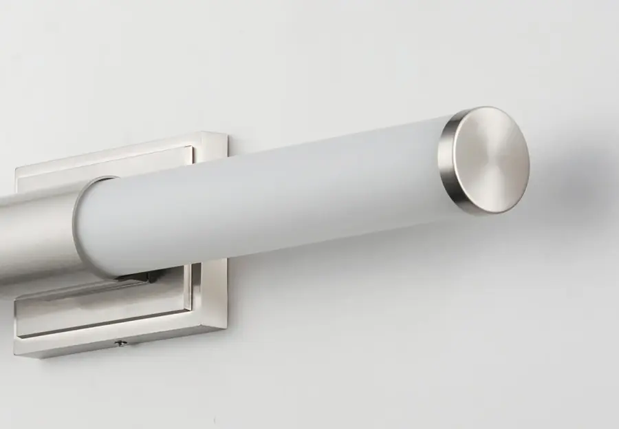 Optic LED Bath Vanity Light in Satin Nickel - Image 3
