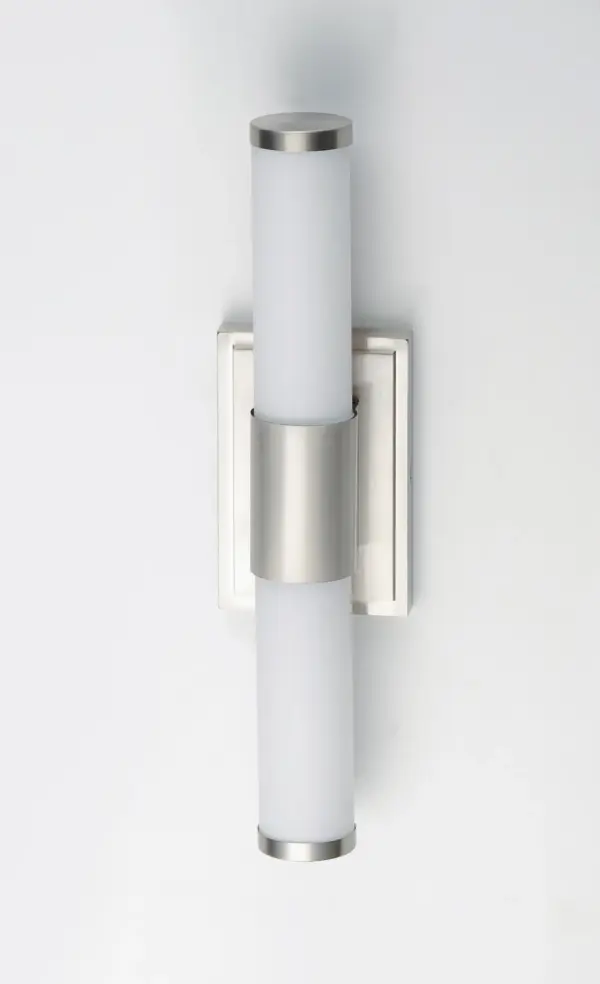 Optic LED Bath Vanity Light in Satin Nickel - Image 4