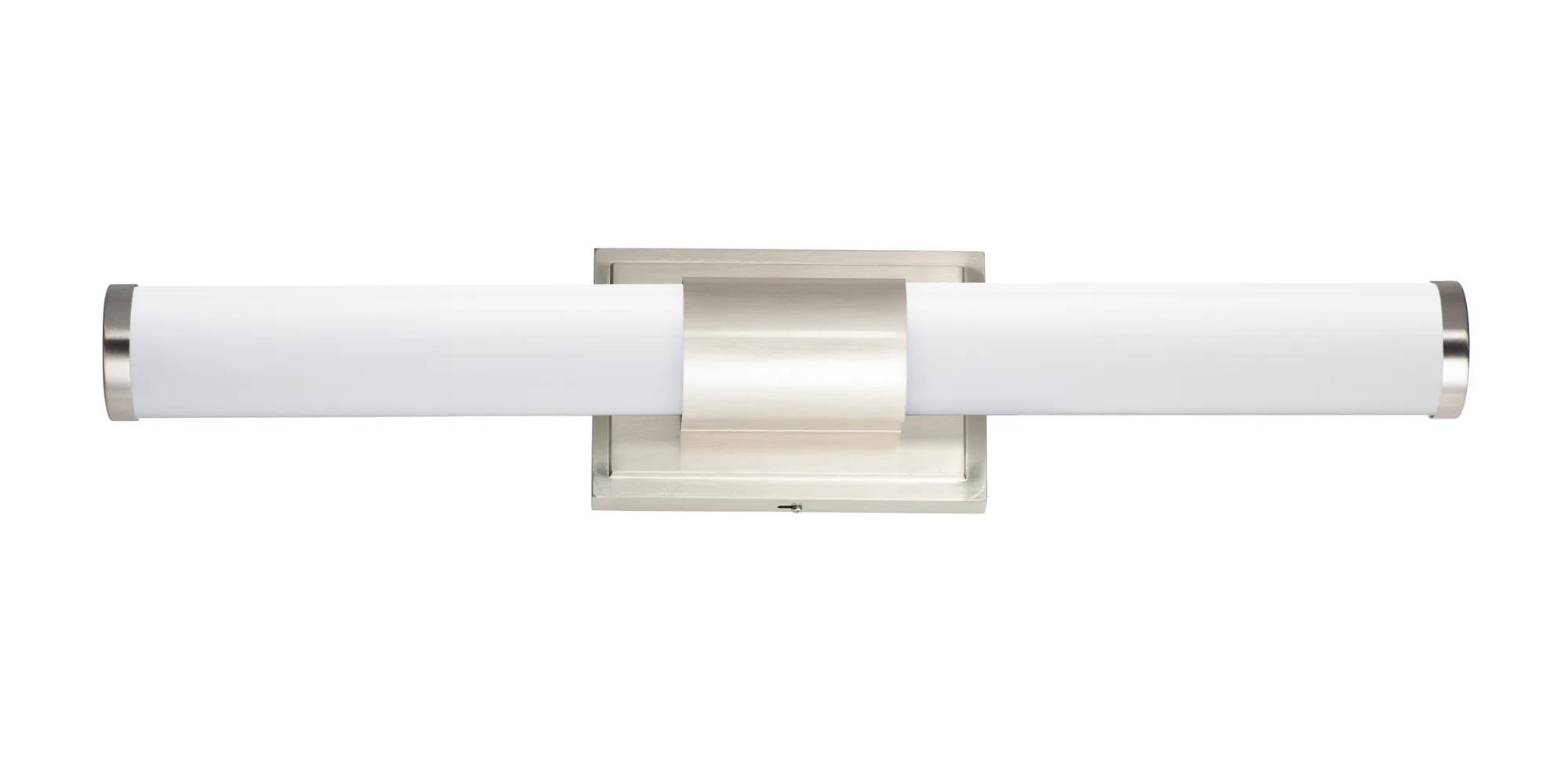 Optic LED Bath Vanity in Satin Nickel