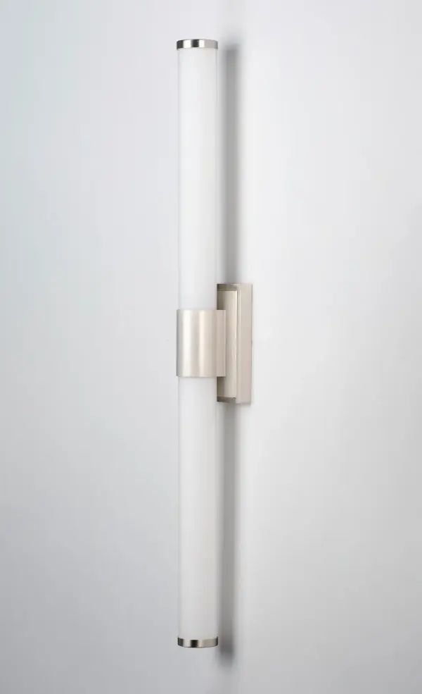 Optic LED Bath Vanity Light in Satin Nickel - Image 3