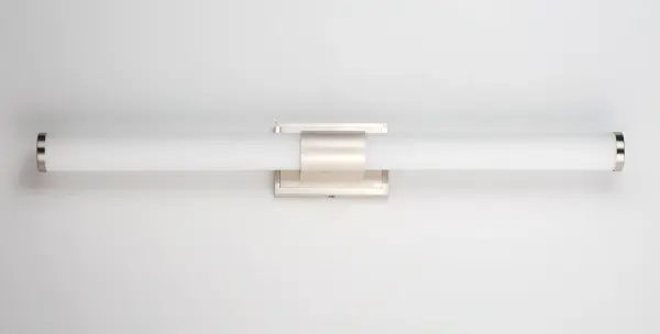 Optic LED Bath Vanity Light in Satin Nickel - Image 4