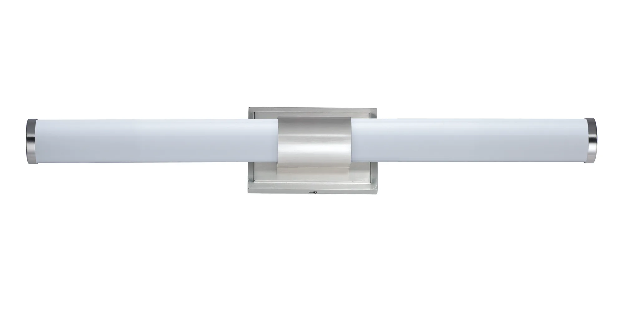 Optic LED Bath Vanity in Satin Nickel