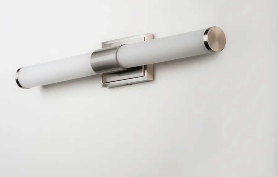 Optic LED Bath Vanity Light in Satin Nickel - Image 2