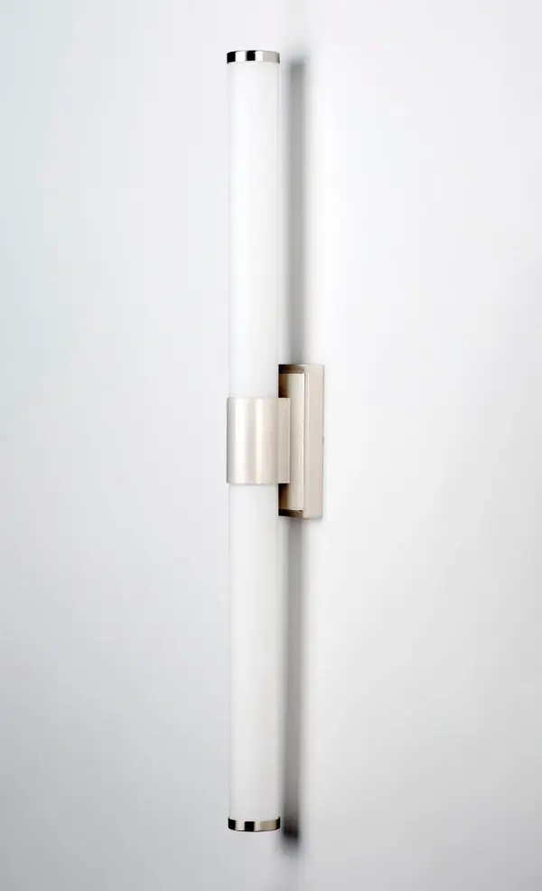 Optic LED Bath Vanity Light in Satin Nickel - Image 3