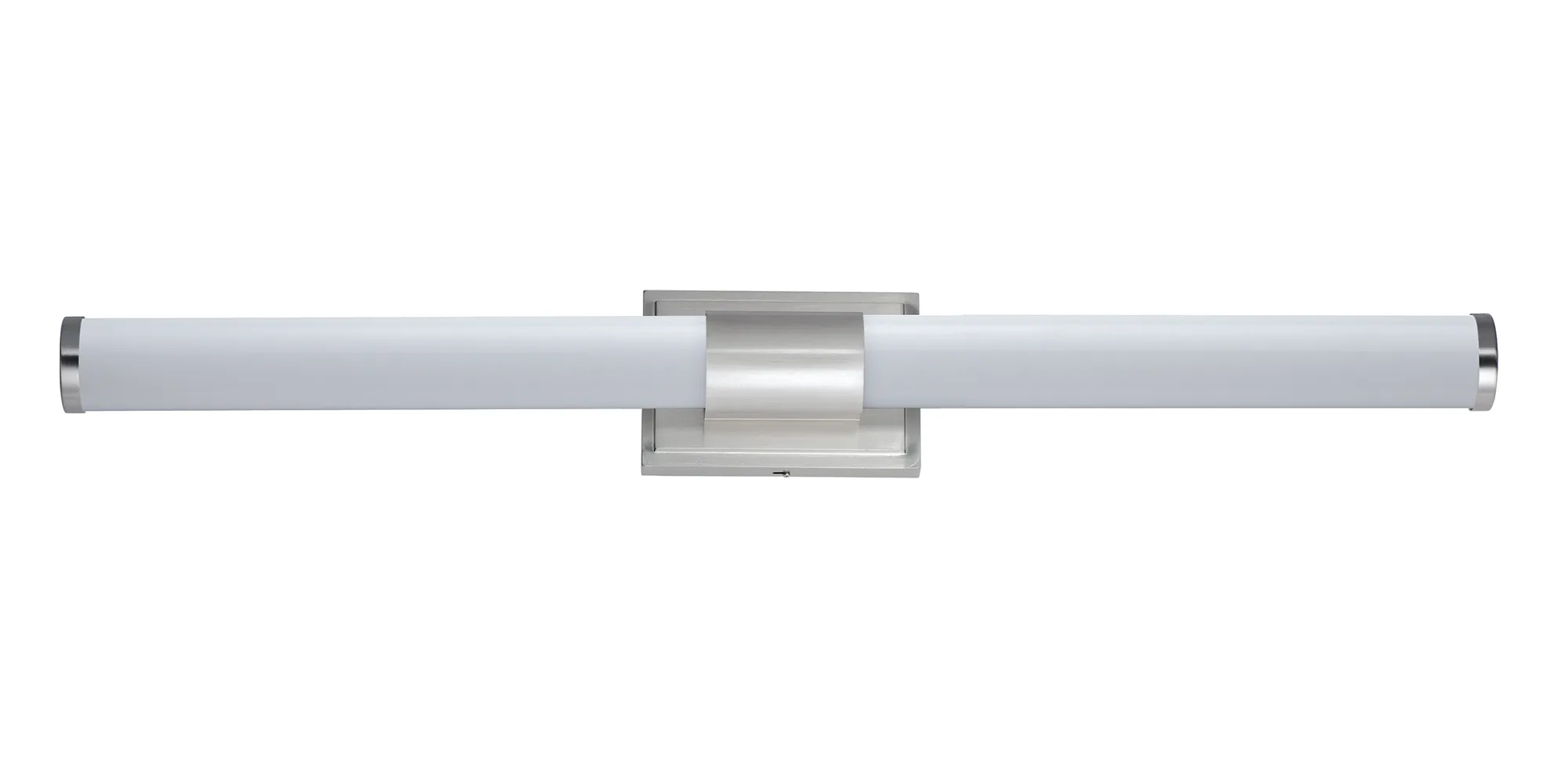 Optic LED Bath Vanity in Satin Nickel