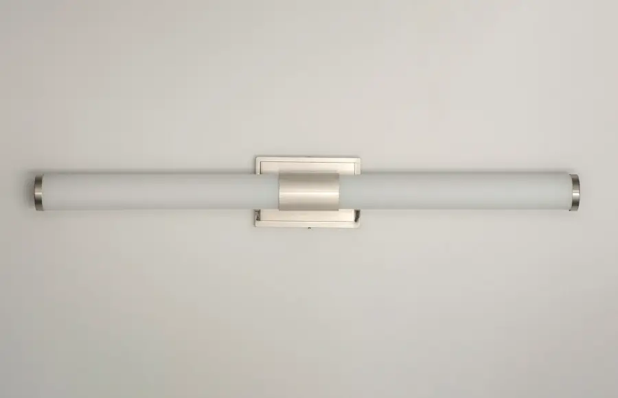 Optic LED Bath Vanity Light in Satin Nickel - Image 2
