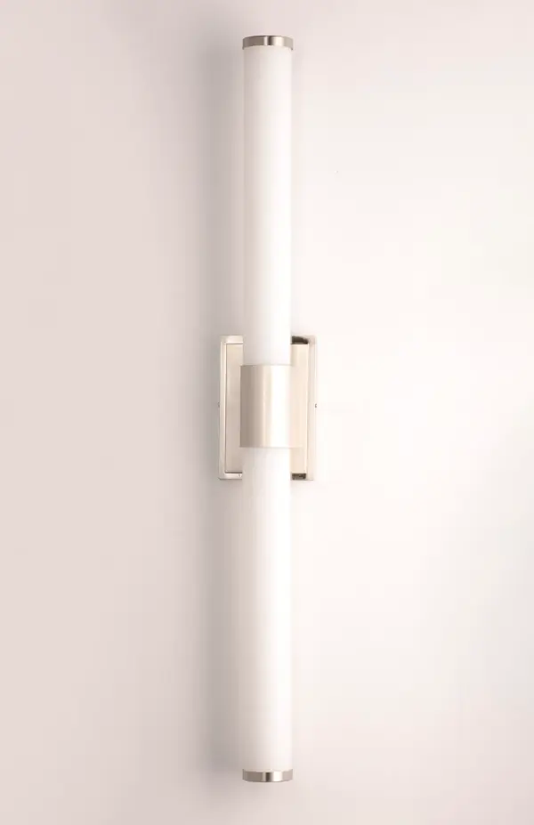 Optic LED Bath Vanity Light in Satin Nickel - Image 3