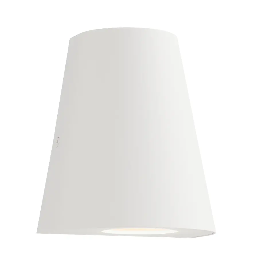Taper LED Outdoor Wall Sconce in White