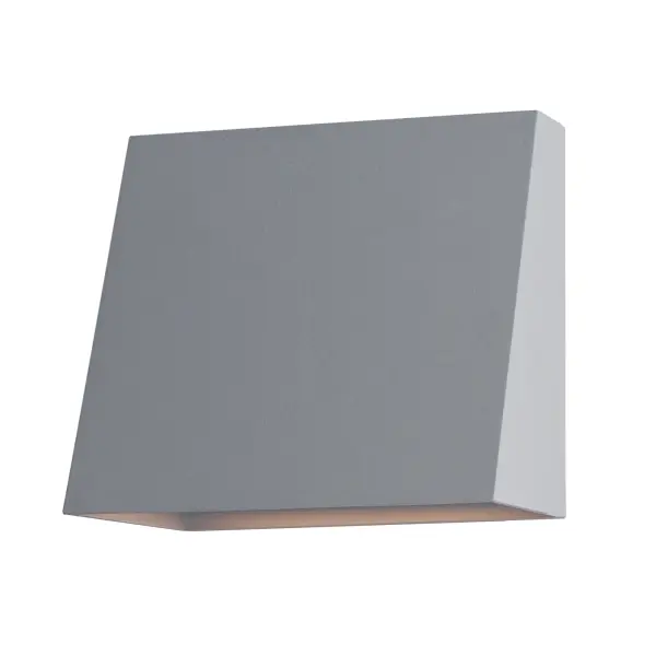 With solid Die-Cast Aluminum construction and powered by a range voltage input driver, Pathfinder is a high performance down light for commercial and residential installations. Choose from a variety of sizes, shapes that are sharply angled or smoothly sloping, and various photocell and motion sensor options. Also available with enabled switch to toggle between 5 light Color Temperature settings, this popular sconce has even more versatility. Choose from Black, Architectural Bronze, or Metallic Sliver outdoor-rated powder coat finishes. Collection: Pathfinder Finish: Silver Width: 9.00" Height: 8.00" Weight: 3.08 lb Extension from Wall: 4.00" Wire: 8" Bulbs Included Number of Bulbs: 1 Maximum Wattage: 20.00 W Bulb Type: LED Bulb Base: Integrated Light Source: LED Light Output: 1500.00 lm Color Temperature: 3000 K CRI: 90 Rated Average Life: 25000 Voltage: 120.00 V Material: Aluminum Safety Listing: cETLus Safety Rating: Wet ADA LED Manufacturer Warranty: 2 Spec Sheet Instructions