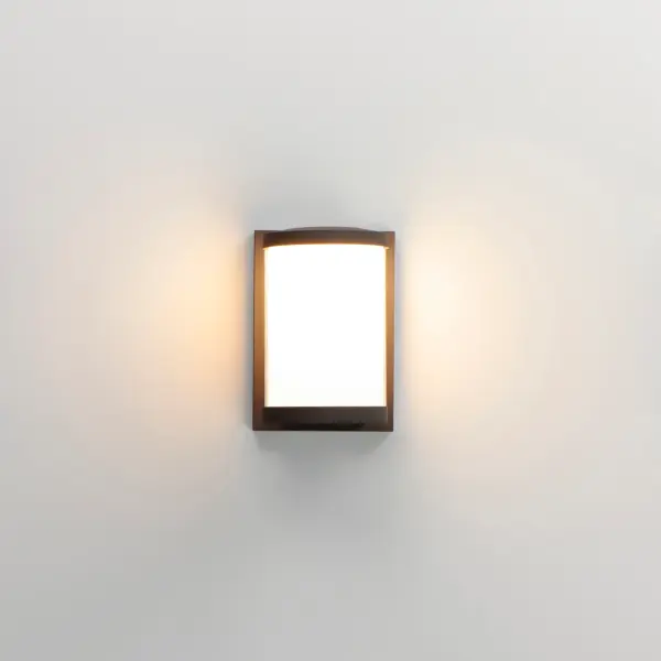 White UV-rated Polycarbonate cylinders are encased in a matte Black frame. These simple LED outdoor fixtures are a perfect combination of style at an affordable price. - alternate view