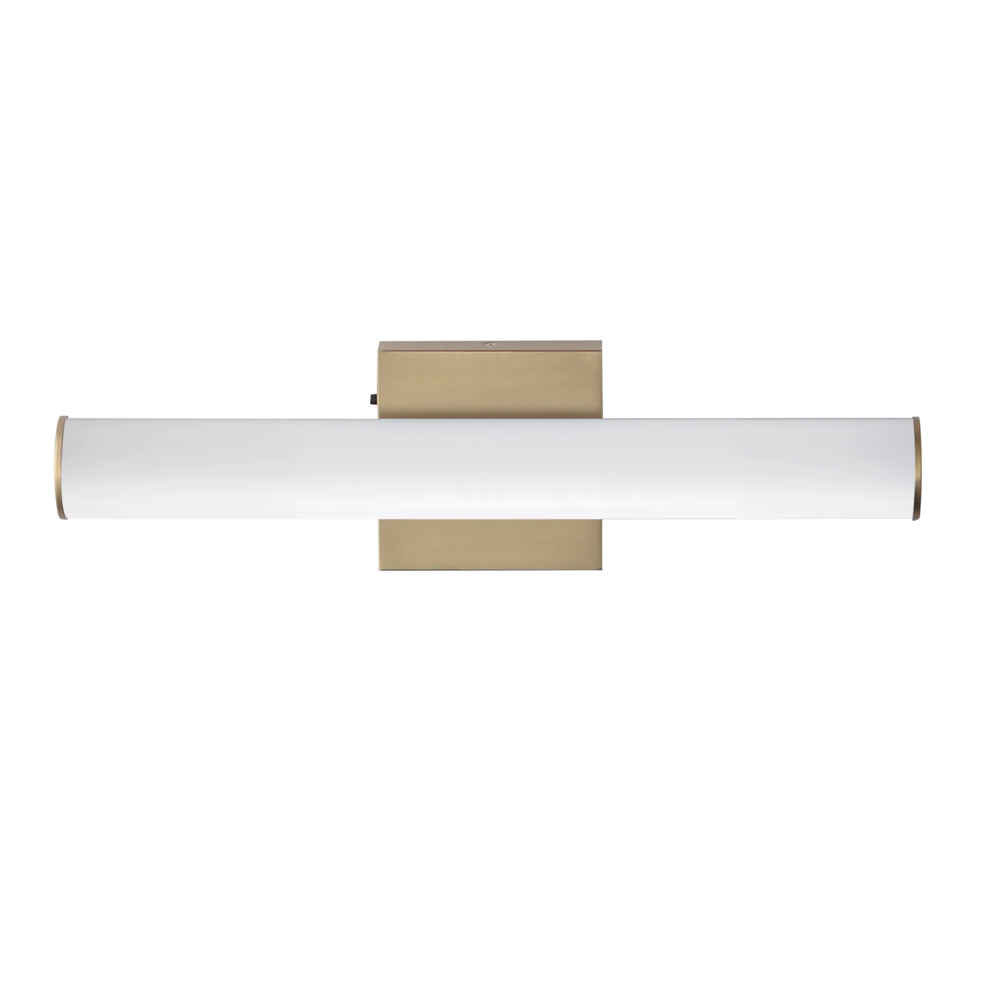 Rail 5CCT LED Bath Vanity in Natural Aged Brass