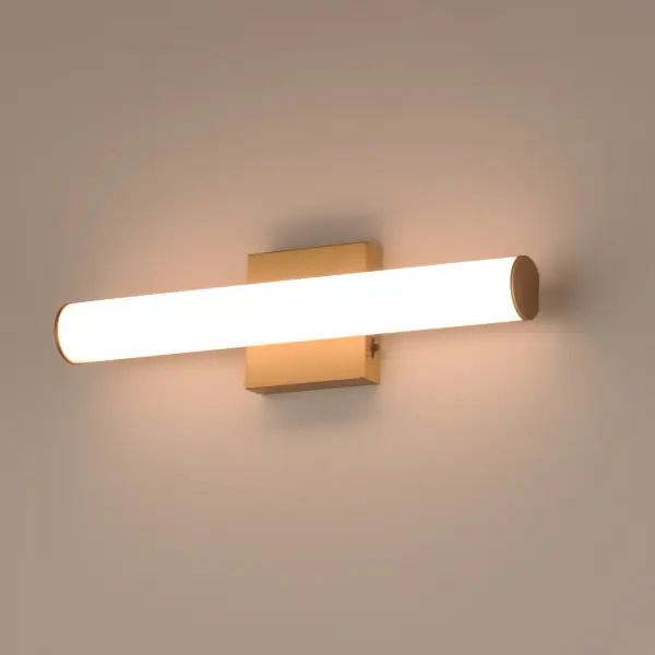 Rail 5CCT LED Bath Vanity in Natural Aged Brass - Image 4