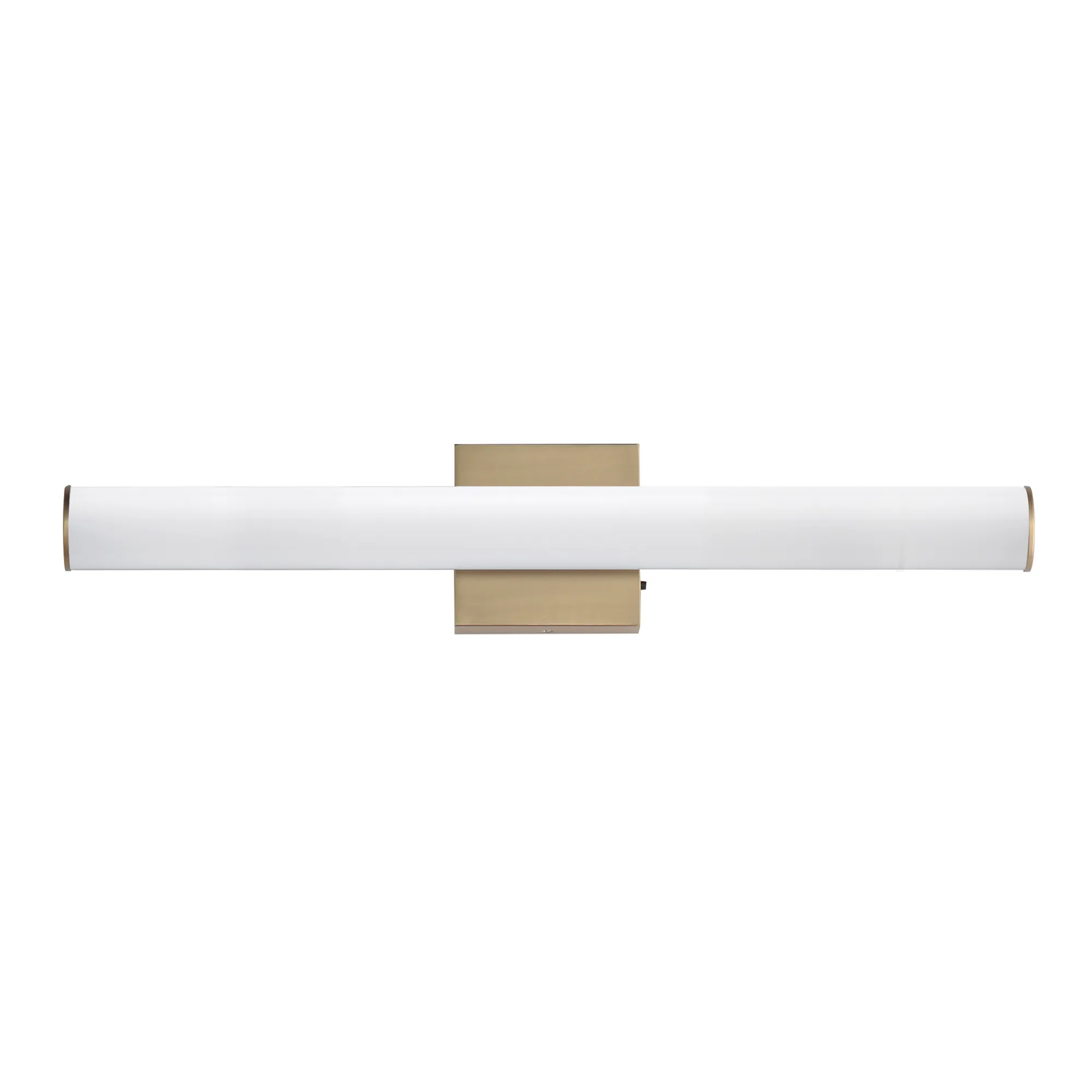 Rail 5CCT LED Bath Vanity in Natural Aged Brass