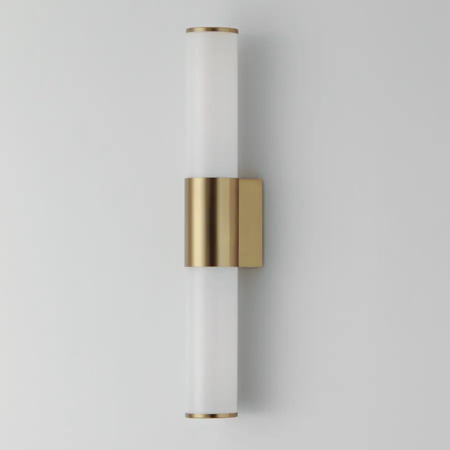 Tubo 18" LED Bath Vanity Light in Natural Aged Brass - Image 2