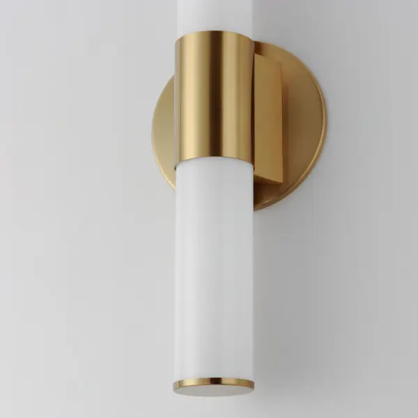 Tubo 18" LED Bath Vanity Light in Natural Aged Brass - Image 4