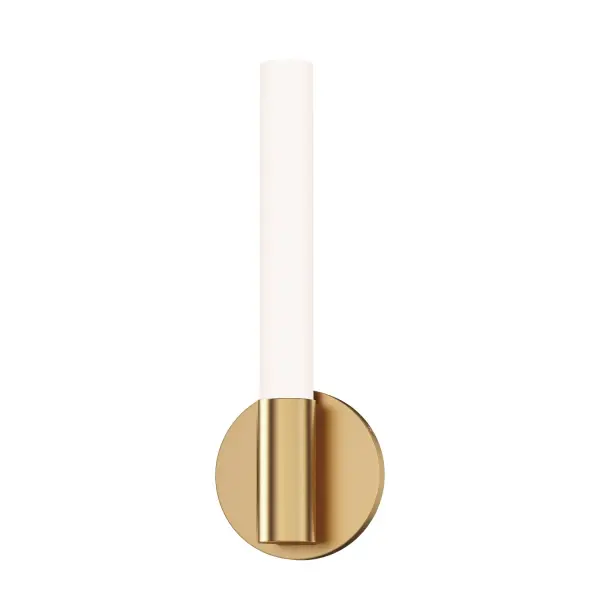 Collection: Tubi Finish: Natural Aged Brass Glass: White Width: 14.25" Height: 2.75" Weight: 1.19 lb Extension from Wall: 1.75" Wire: 6" Canopy: 14.25"x1.75" Bulbs Included Number of Bulbs: 1 Maximum Wattage: 16.00 W Bulb Base: PCB Integrated Light Source: LED Light Output: 1100.00 lm Color Temperature: 2700 K CRI: 90 Rated Average Life: 50000 Voltage: 120.00 V Material: PC, Steel Safety Listing: cETLus ADA Title 24 LED Manufacturer Warranty: 5 Spec Sheet