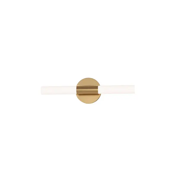 Collection: Tubi Finish: Natural Aged Brass Glass: White Width: 18.00" Height: 2.75" Weight: 1.31 lb Extension from Wall: 1.75" Wire: 6" Canopy: 18"x1.75"x1.75" Bulbs Included Number of Bulbs: 1 Maximum Wattage: 20.00 W Bulb Base: PCB Integrated Light Source: LED Light Output: 1620.00 lm Color Temperature: 2700 K CRI: 90 Rated Average Life: 50000 Voltage: 120.00 V Material: PC, Steel Safety Listing: cETLus Title 24 LED Manufacturer Warranty: 5 Spec Sheet
