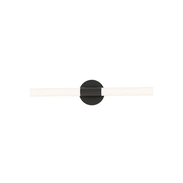 Collection: Tubi Finish: Black Glass: White Width: 24.00" Height: 2.75" Weight: 1.42 lb Extension from Wall: 1.75" Wire: 6" Canopy: 24"x1.75"x1.75" Bulbs Included Number of Bulbs: 1 Maximum Wattage: 24.00 W Bulb Base: PCB Integrated Light Source: LED Light Output: 1800.00 lm Color Temperature: 2700 K CRI: 90 Rated Average Life: 50000 Voltage: 120.00 V Material: PC, Steel Safety Listing: cETLus Title 24 LED Manufacturer Warranty: 5 Spec Sheet