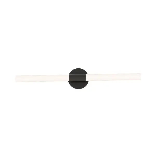 Collection: Tubi Finish: Black Glass: White Width: 30.00" Height: 2.75" Weight: 1.64 lb Extension from Wall: 1.75" Wire: 6" Canopy: 30"x1.75"x1.75" Bulbs Included Number of Bulbs: 1 Maximum Wattage: 27.00 W Bulb Base: PCB Integrated Light Source: LED Light Output: 2000.00 lm Color Temperature: 2700 K CRI: 90 Rated Average Life: 50000 Voltage: 120.00 V Material: PC, Steel Safety Listing: cETLus Title 24 LED Manufacturer Warranty: 5 Spec Sheet