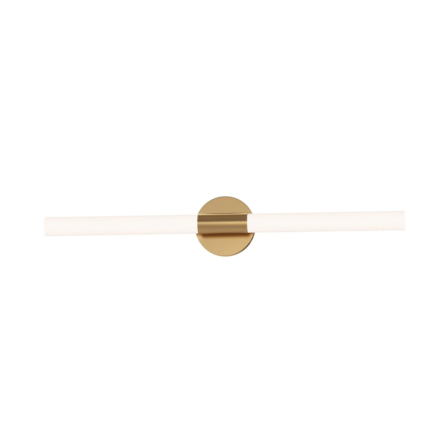 Tubi LED Bath Bar in Natural Aged Brass