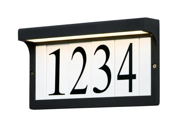 For Vertical and Horizontal configurations, look no further than these address lights. Conveniently square tiles are available in Classic and contemporary fonts with your choice of a more decorative or clean frame. Ranging from 12-24V, these address lights pair with both landscape transformers and doorbell chime transformers to allow low voltage wire installations. Available in Bronze and Black.