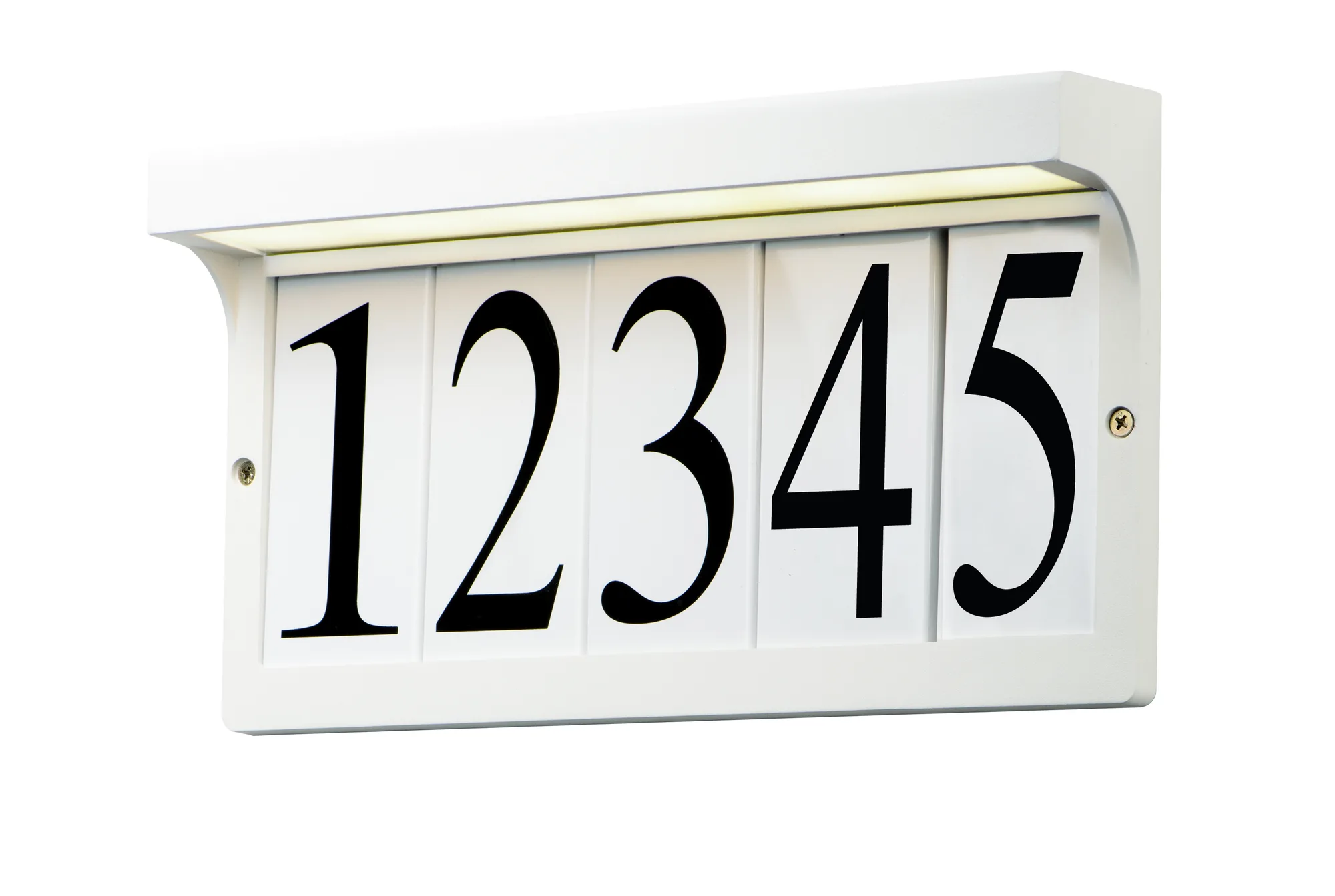Address LED Outdoor Wall Sconce in White