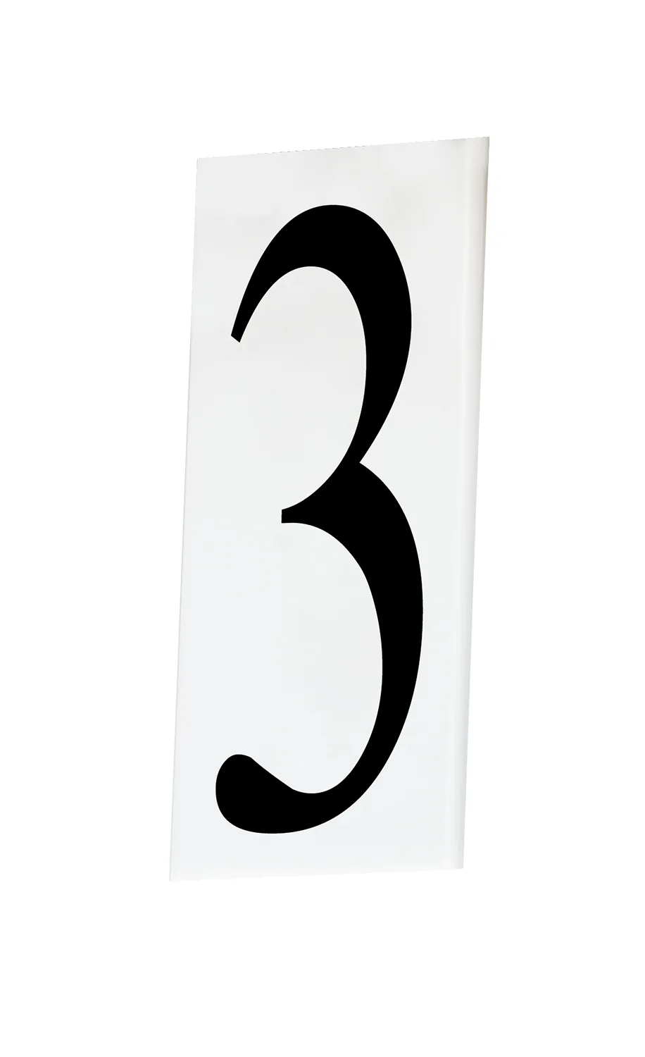 Address House Number 3 in White