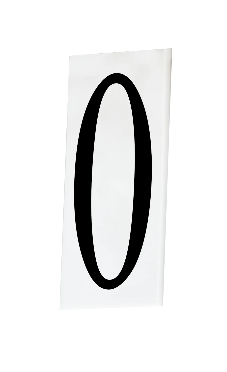 Address House Number 0 in White