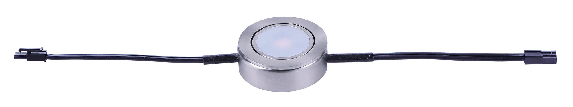 CounterMax MX-LD-AC LED Puck in Satin Nickel
