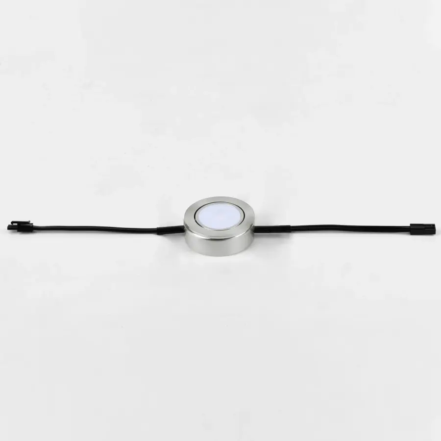 CounterMax MX-LD-AC LED Puck Light in Satin Nickel - Image 4