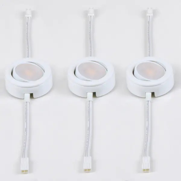 The versatile MX-LD-AC LED disc features two piece aluminum construction that allowing for surface mounting all recessed. They are designed for daisy chain installation of up to 20 discs on one power supply. Fully dimmable with ELV and Triac dimmers. This combination of versatility, safety, energy efficiency and dimmability make the MX-LD-AC LED discs the smart choice for disc lighting. - alternate view