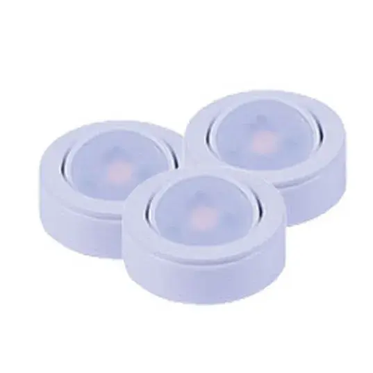 CounterMax MX-LD-AC LED Puck Light in White - Image 1