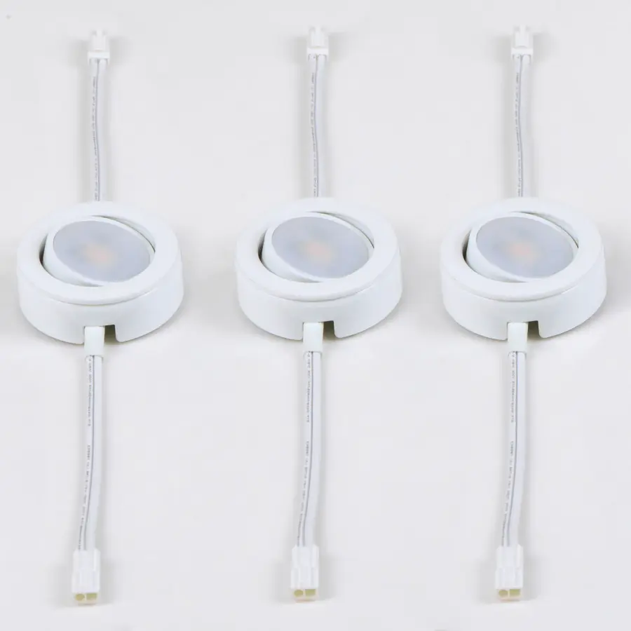 CounterMax MX-LD-AC LED Puck Light in White - Image 2