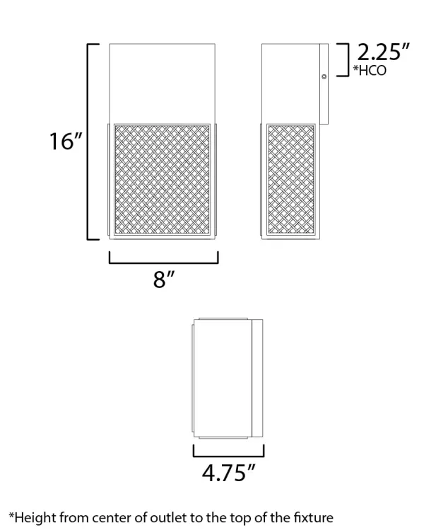 Modeled on open weave wicker stitchwork and constructed using synthetic rattan for longevity, this series of wall sconces are rated for both interiors and outdoors. Matte Black frames are paired with either Natural Rattan or a matching Black finish. This homespun concept pays homage to the outdoors with relevant styling and timeless appeal. - alternate view