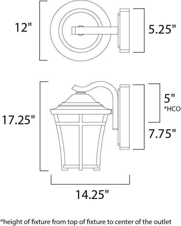Balboa DC LED E26-Outdoor Wall Mount - alternate view