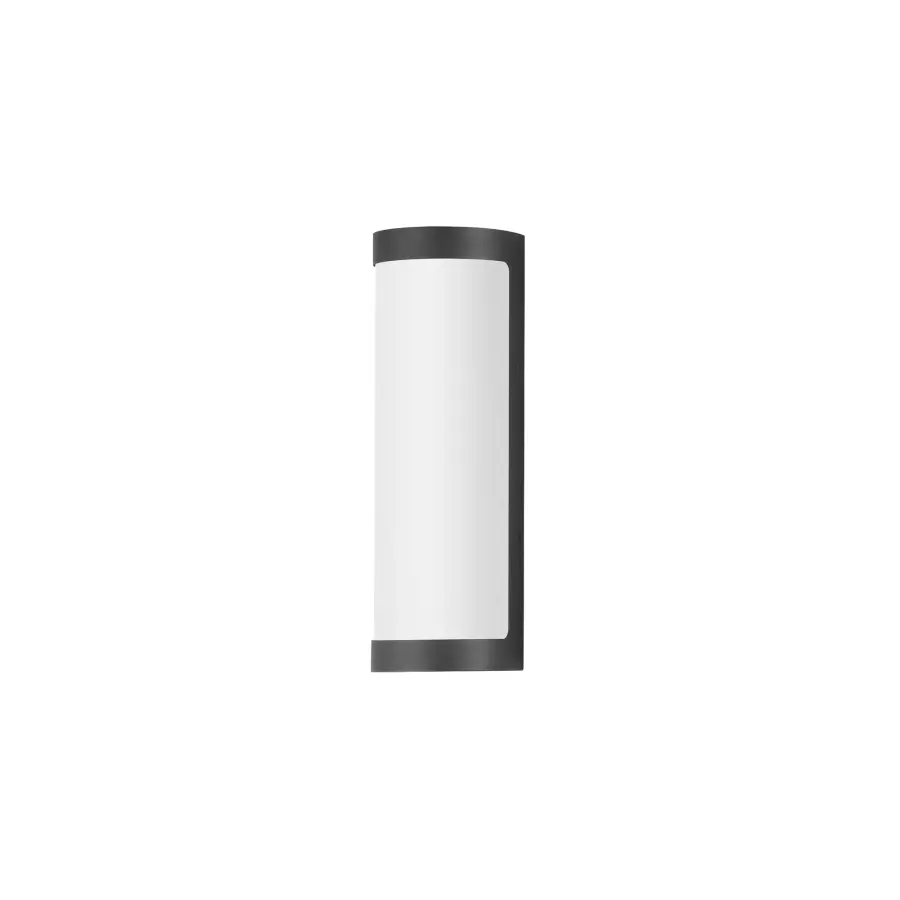 Halfpipe LED Outdoor Wall Sconce in Black - Image 1