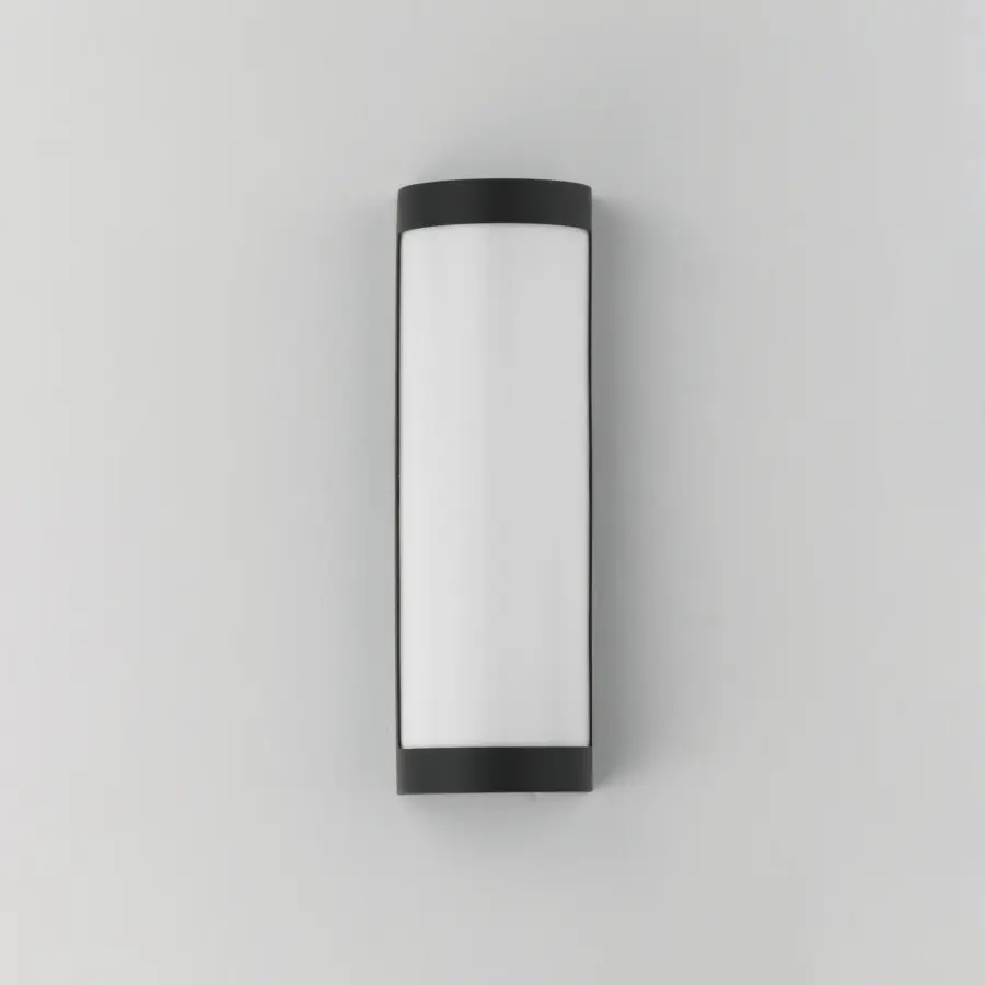 Halfpipe LED Outdoor Wall Sconce in Black - Image 2