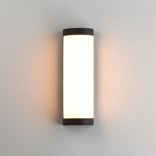 Halfpipe LED Outdoor Wall Sconce in Black - Image 3