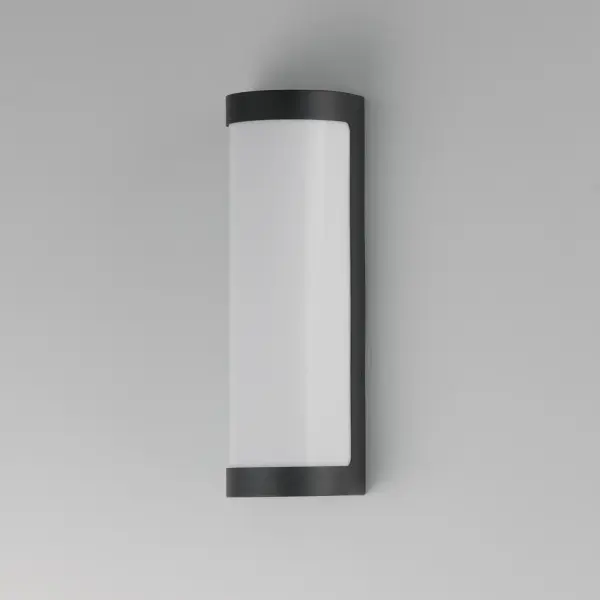 Halfpipe LED Outdoor Wall Sconce in Black - Image 4