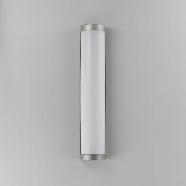 Featuring robust aluminum construction, the Halfpipe collection is designed for commercial applications outdoor. A half round form factor of uniformly illuminated frosted UV-rated acrylic diffuser is framed in Black or Brushed Aluminum metal. Commercially rated, dedicated 120-277V LED components, delivers reliable performance in demanding environments. While ideal for exterior facades, its ADA-compliant extension makes it equally suited for interior spaces such as elevator lobbies, hallways, and meeting rooms. - alternate view