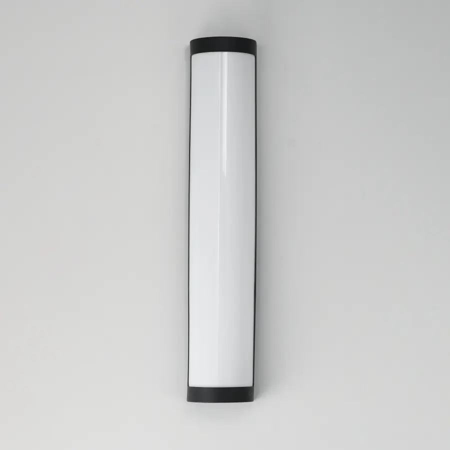Halfpipe LED Outdoor Wall Sconce in Black - Image 2