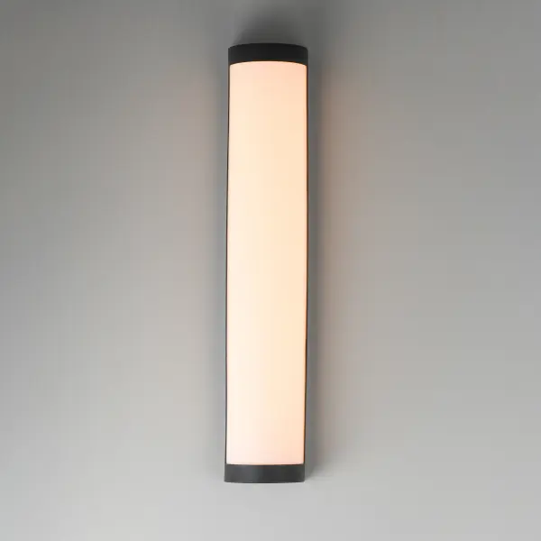 Halfpipe LED Outdoor Wall Sconce in Black - Image 3