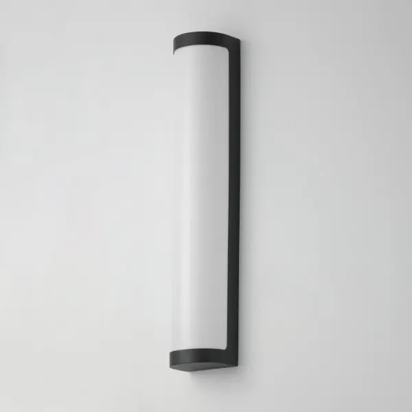 Halfpipe LED Outdoor Wall Sconce in Black - Image 4