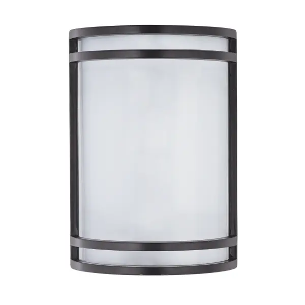 Commercial grade energy efficient lighting featuring linear frames of metal finished in Satin Nickel diffused by an etched opal acrylic creating an updated energy efficient classic.